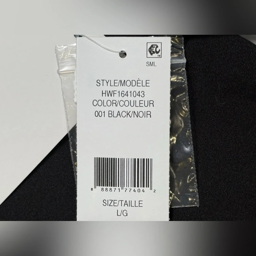 NWT Halston Key Hole Black Midi Dress Size L Large Designer Lightweight $119 - Picture 10 of 10